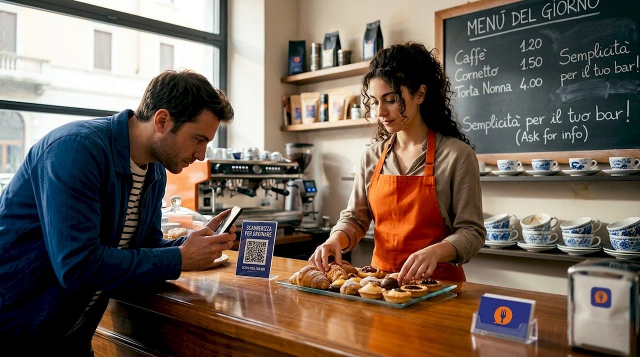 Menu digitale: velocità servizio bar nel 2026